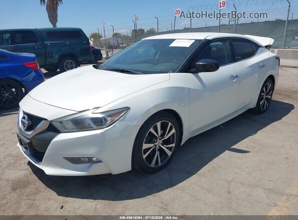 1N4AA6AP9HC382741 2017 NISSAN MAXIMA White Առջևի ձախ երեք քառորդ տեսարան