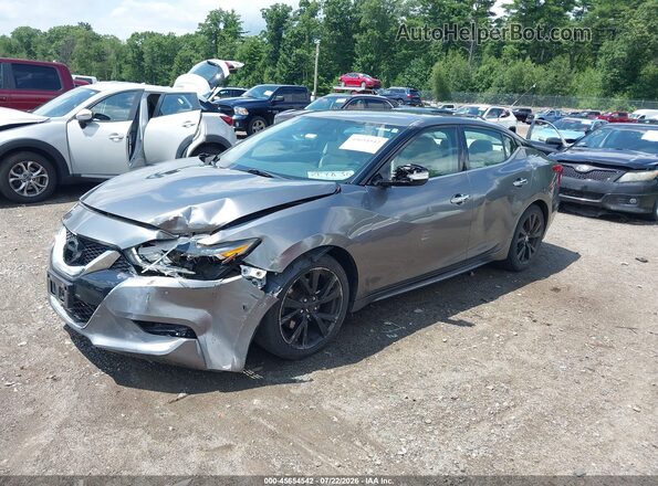 1N4AA6AP9HC412840 2017 NISSAN MAXIMA Gray Առջևի ձախ երեք քառորդ տեսարան