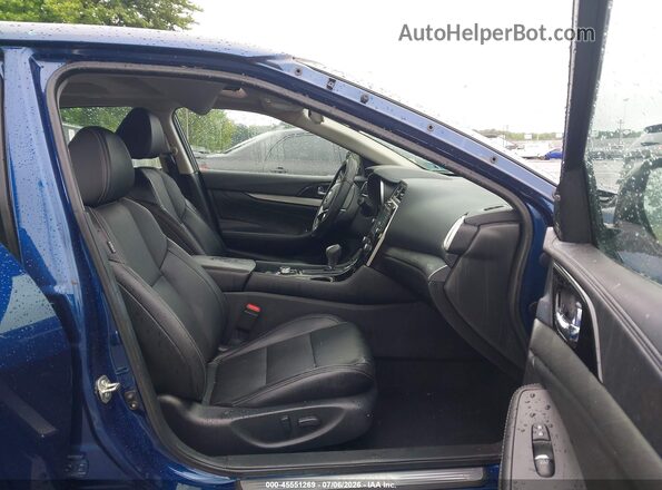 1N4AA6AP9HC444431 2017 NISSAN MAXIMA Blue Widok wnętrza z przodu