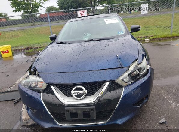 1N4AA6AP9HC444431 2017 NISSAN MAXIMA Blue Widok zestawu wskaźników