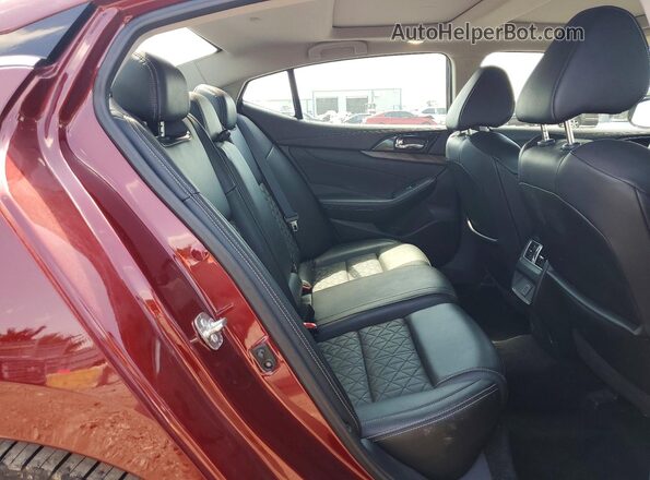 1N4AA6AP9JC365525 2018 NISSAN MAXIMA Бордовый Вид задних сидений