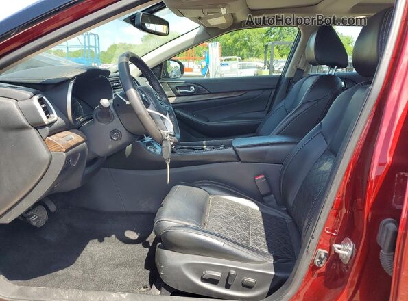1N4AA6AP9JC365525 2018 NISSAN MAXIMA Бордовый Вид салона спереди
