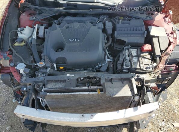1N4AA6AP9JC365525 2018 NISSAN MAXIMA Бордовый Вид задней части салона