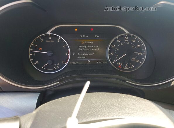 1N4AA6AP9JC377500 2018 NISSAN MAXIMA Silver Instrument cluster view