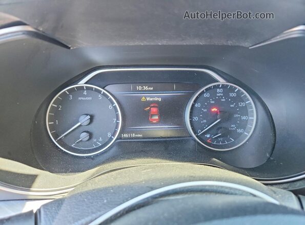 1N4AA6AP9JC395477 2018 NISSAN MAXIMA Серебряный Вид щитка приборов