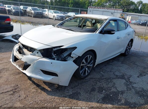 1N4AA6AP9JC396256 2018 NISSAN MAXIMA White Vista tres cuartos delantera izquierda