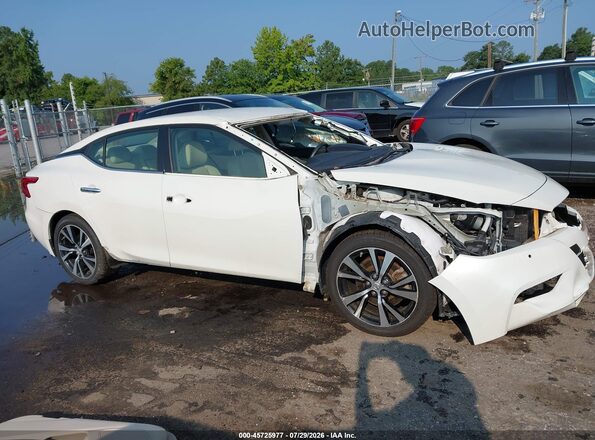 1N4AA6AP9JC396256 2018 NISSAN MAXIMA White Vista interior de 360 grados