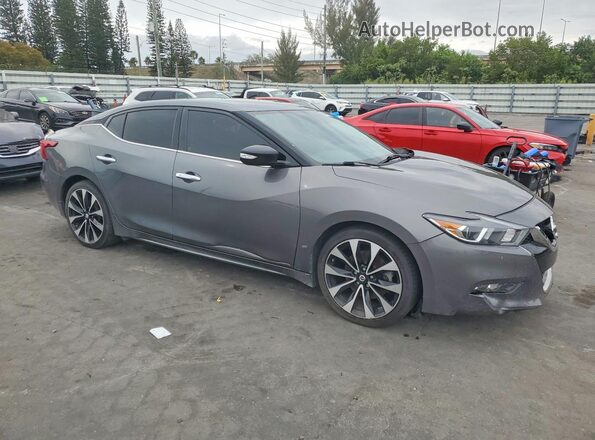 1N4AA6AP9JC398105 2018 NISSAN MAXIMA Gray Przód prawy