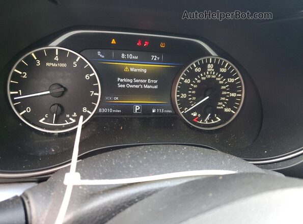 1N4AA6AP9JC398105 2018 NISSAN MAXIMA Gray Widok zestawu wskaźników