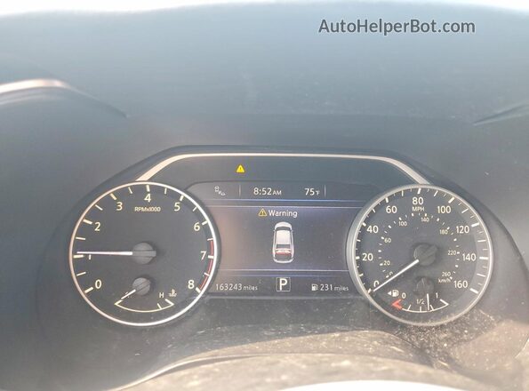 1N4AA6APXGC375604 2016 NISSAN MAXIMA White Widok zestawu wskaźników