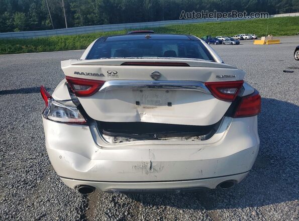 1N4AA6APXGC375604 2016 NISSAN MAXIMA White Widok z tyłu