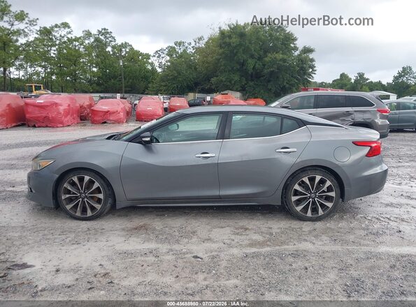 1N4AA6APXGC380091 2016 NISSAN MAXIMA Gray Rear interior view