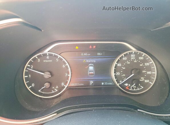 1N4AA6APXGC395299 2016 NISSAN MAXIMA Silver Вид щитка приладів