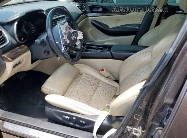 1N4AA6APXGC402414 2016 NISSAN MAXIMA Brown წინა სალონის ხედი