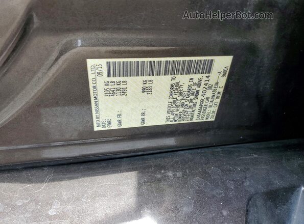 1N4AA6APXGC402414 2016 NISSAN MAXIMA Brown VIN კოდის სტიკერის ხედი