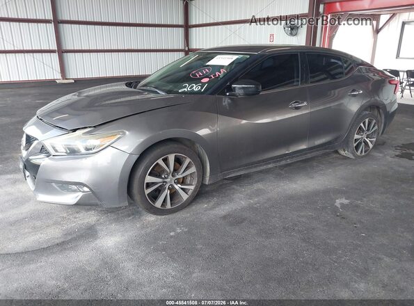 1N4AA6APXGC432061 2016 NISSAN MAXIMA Gray Առջևի ձախ երեք քառորդ տեսարան