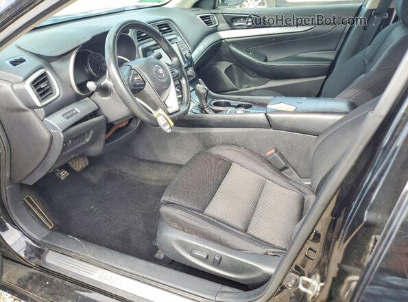 1N4AA6APXGC904257 2016 NISSAN MAXIMA Black Widok wnętrza z przodu
