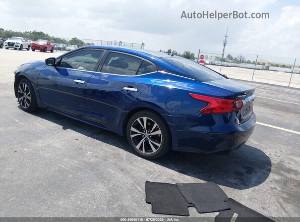 1N4AA6APXHC369058 2017 NISSAN MAXIMA Синий Задняя левая четверть