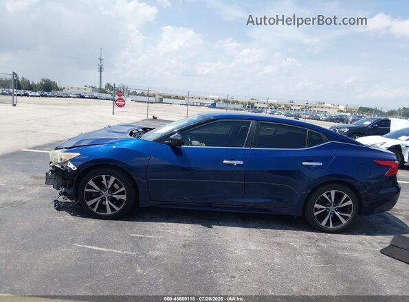 1N4AA6APXHC369058 2017 NISSAN MAXIMA Синий Панорамный вид салона 360°