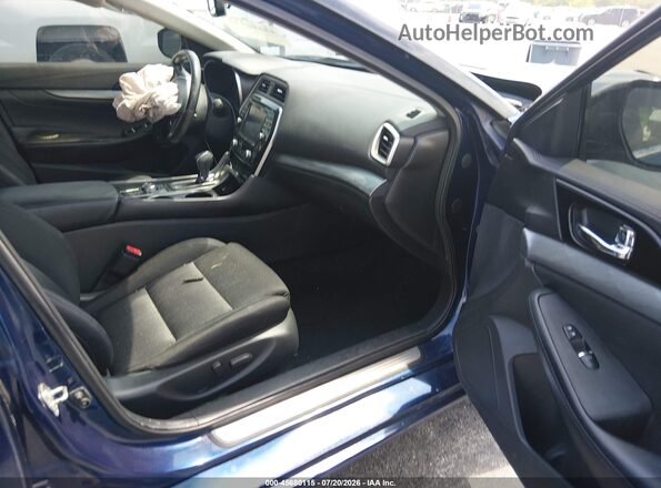 1N4AA6APXHC369058 2017 NISSAN MAXIMA Синий Вид салона спереди