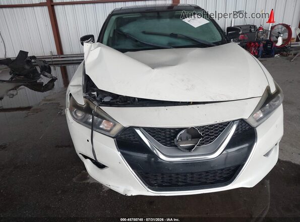 1N4AA6APXHC399953 2017 NISSAN MAXIMA White Widok zestawu wskaźników