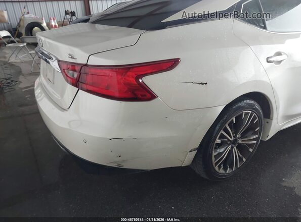 1N4AA6APXHC399953 2017 NISSAN MAXIMA White Widok wnętrza z tyłu