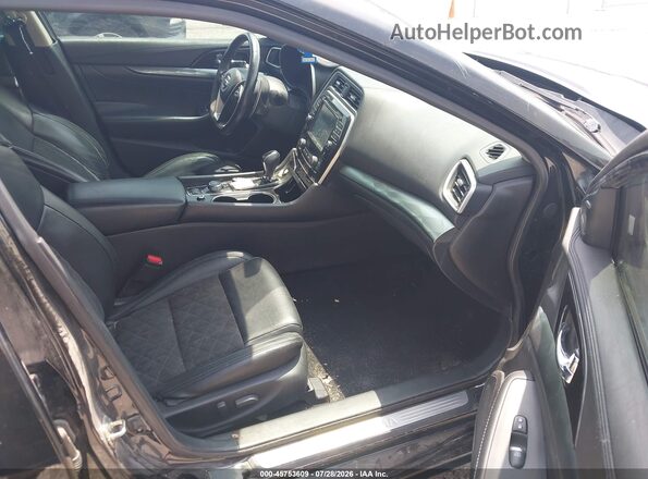 1N4AA6APXHC404309 2017 NISSAN MAXIMA Black წინა სალონის ხედი