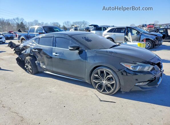 1N4AA6APXHC411132 2017 NISSAN MAXIMA Черный Передняя правая четверть