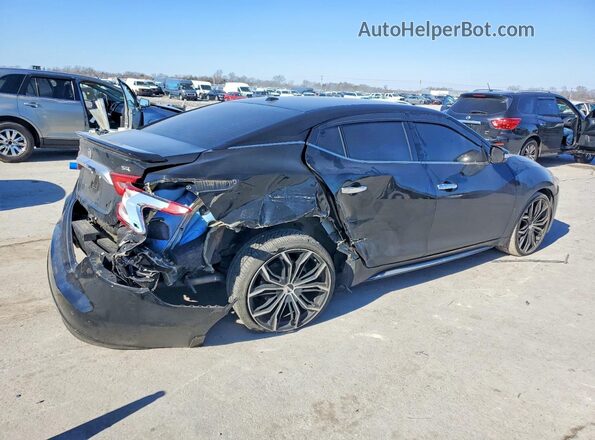 1N4AA6APXHC411132 2017 NISSAN MAXIMA Черный Задняя правая четверть