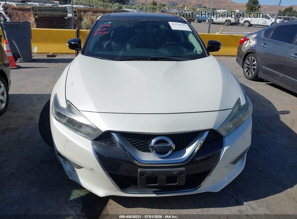 1N4AA6APXHC413866 2017 NISSAN MAXIMA White Widok wnętrza z tyłu