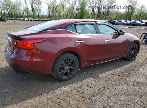 1N4AA6APXHC425743 2017 NISSAN MAXIMA Burgundy უკანა მარჯვენა