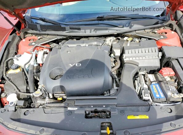 1N4AA6APXHC425743 2017 NISSAN MAXIMA Burgundy უკანა სალონის ხედი