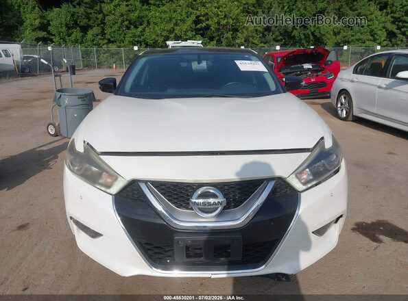 1N4AA6APXHC440484 2017 NISSAN MAXIMA White Вид щитка приладів