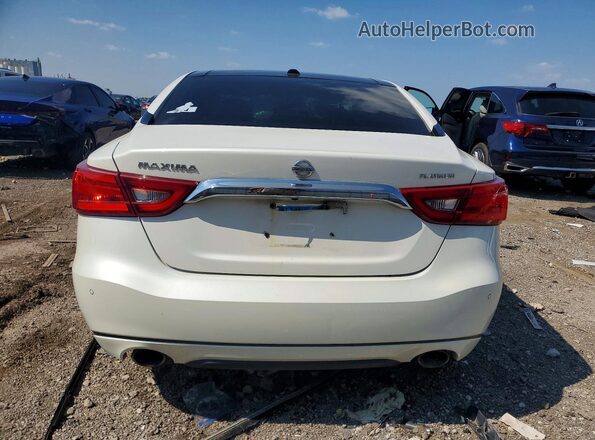 1N4AA6APXHC457639 2017 NISSAN MAXIMA White უკანა ხედი