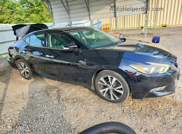 1N4AA6APXJC365517 2018 NISSAN MAXIMA Черный Передняя правая четверть