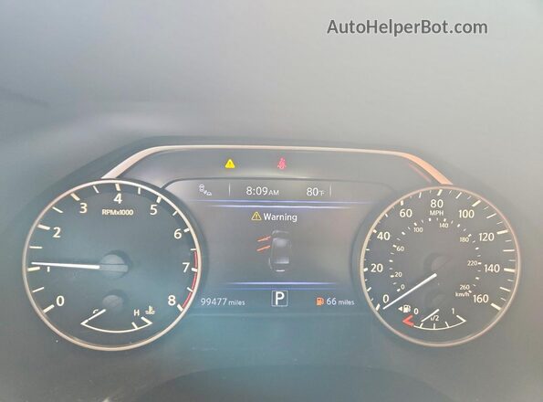 1N4AA6APXJC365517 2018 NISSAN MAXIMA Черный Вид щитка приборов