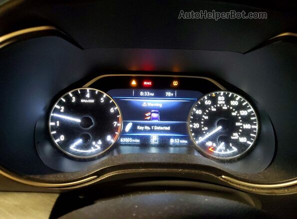1N4AA6APXJC370698 2018 NISSAN MAXIMA Black Սարքավորումների վահանակի տեսք