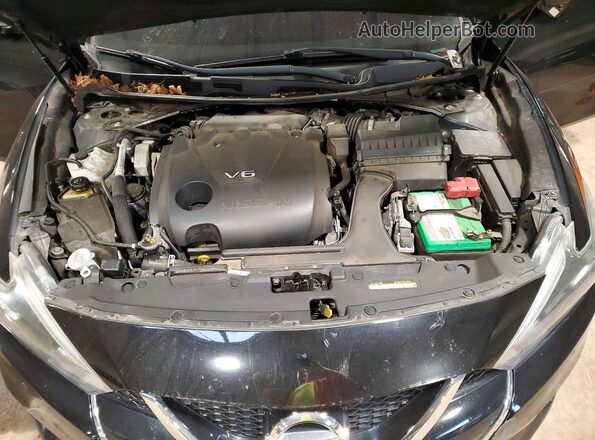 1N4AA6APXJC370698 2018 NISSAN MAXIMA Black Սալոնի հետևի տեսք