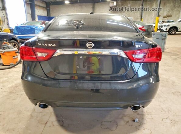 1N4AA6APXJC370698 2018 NISSAN MAXIMA Black Հետևի տեսք