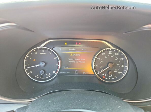 1N4AA6APXJC371687 2018 NISSAN MAXIMA Серый Вид щитка приборов
