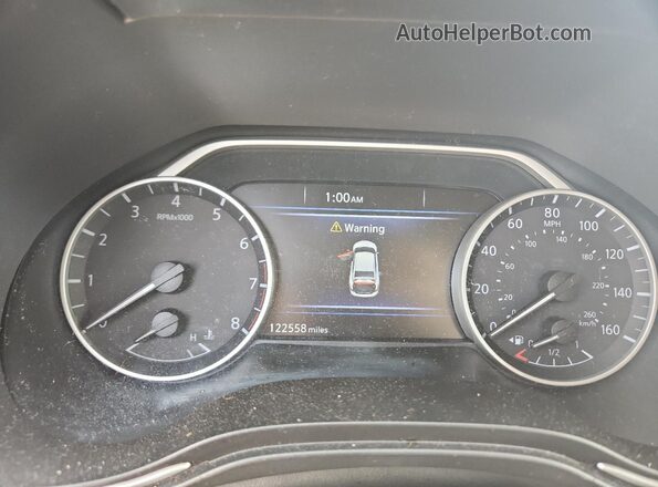 1N4AA6APXJC381099 2018 NISSAN MAXIMA Серебряный Вид щитка приборов