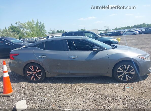 1N4AA6APXJC409287 2018 NISSAN MAXIMA Gray Widok wnętrza z tyłu
