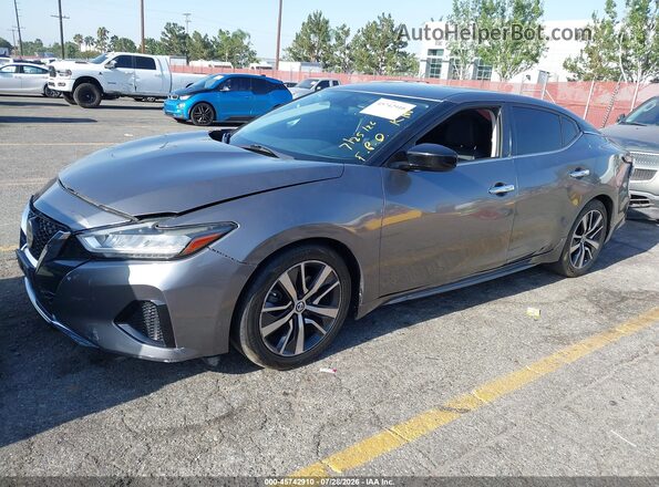 1N4AA6AV0KC361184 2019 NISSAN MAXIMA Серый Передняя левая четверть