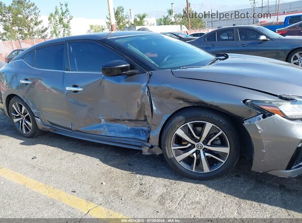1N4AA6AV0KC361184 2019 NISSAN MAXIMA Серый Вид спереди