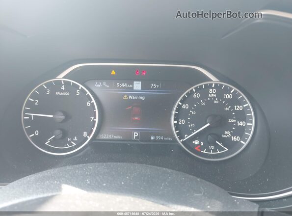 1N4AA6AV1KC379323 2019 NISSAN MAXIMA Белый Вид задних сидений