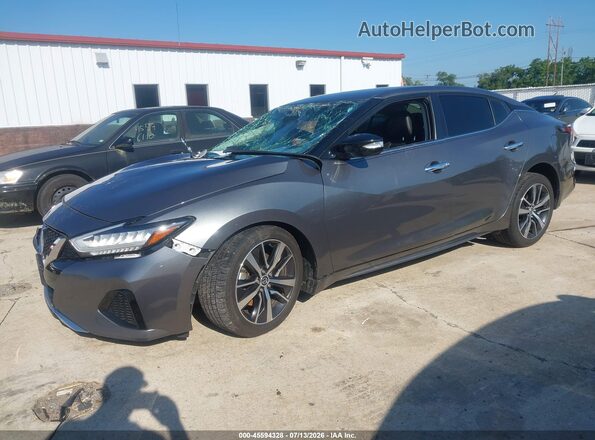 1N4AA6AV2KC370615 2019 NISSAN MAXIMA Gray წინა მარცხენა ხედი სამი მეოთხედიდან