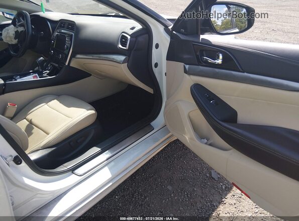 1N4AA6AV2KC377192 2019 NISSAN MAXIMA White Vista interior delantera