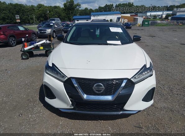 1N4AA6AV2KC377192 2019 NISSAN MAXIMA White Vista del cuadro de instrumentos