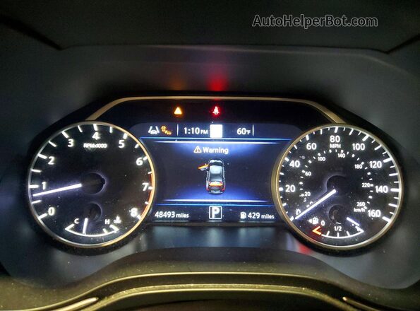 1N4AA6AV3KC361809 2019 NISSAN MAXIMA Black Instrument cluster view
