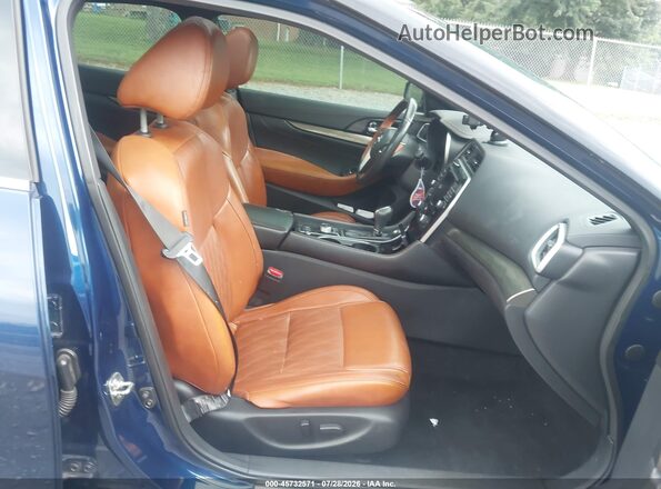 1N4AA6AV3KC368081 2019 NISSAN MAXIMA Синий Вид салона спереди
